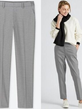 Uniqlo EZY Ankle Pants (Houndstooth)